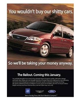 automaker bailout poster